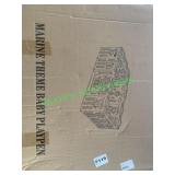 Marine theme baby playpen