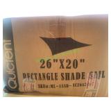Quictent 26"x20" rectangle shade sail