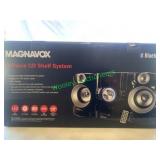 Magnavox 3 piece cd shelf system