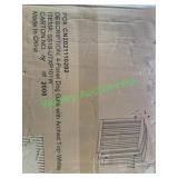 4 panel dog gate with arched top white