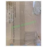 4-panel dog gate with arched top white