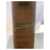 Grand patio square table fire pit