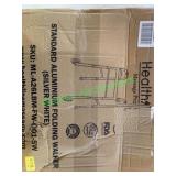 Health line standard aluminum folding walker