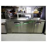 Atosa 90'' stainless steel back bar cooler