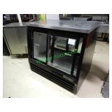 True double door refrigerated display case