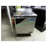 Turbo Air SS table top refrigerator on wheels