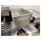 Deep pan full size SS inserts - 6 in group