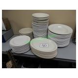 80+/- Assorted plates & bowls in group