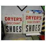 "Dryers Discount Shoes" signs (2 in group)