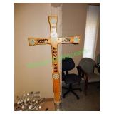 Homemade craft project decor piece - cross