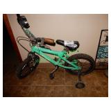 Green Hot Wheels childrens bike