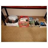 Surge protectors, cords, keys & other items