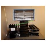 Assorted paper & file organizers in group