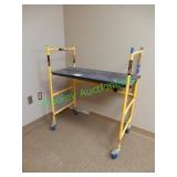 Metal tech adjustable scaffold on wheels