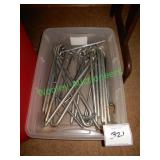 Heavy duty metal stakes in group