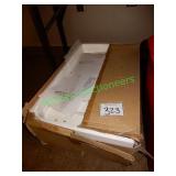 Unassembled furniture piece in box