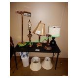 (5) Assorted table lamps in group