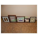 5 Assorted framed prints in group