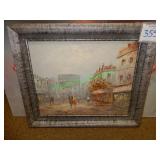 25"x21" Framed oil painting