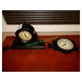 (2) Decorative clocks in group