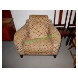 Dotted cushioned arm chair - need cleaning