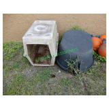 Dog kennel & busted tubs
