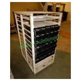 22 Slot cash tray dolly & (7) cash trays