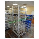 Aluminum can rack on wheels