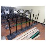 (8) Produce bag dispenser stands in group