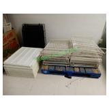 Assorted freezer racks in group