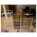 (3) Wire product displays in group