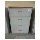 3"x53"19"  4 drawer file cabinet