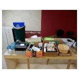 Trash cans, paper towel dispensers & other items