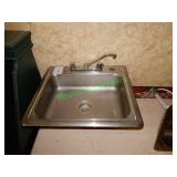 Stainless steel sink 25"x22"