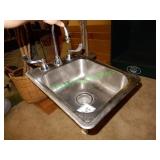 Stainless steel sink 17"x21"