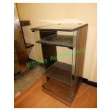 Glass 2 tier display cabinet 27"x16"x34"