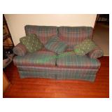 Green & red love seat