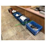 Hot water heater & assorted plumbing hardware