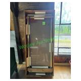 Glass Cooler Door with Gold Trim Glass Cooler Door with Gold Trim
