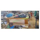 Shop Buitl Plywood Table on Wheels Shop Buitl Plywood Table on Wheels