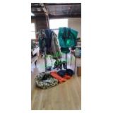 Hunting and outdoor gear, including camouflage jac Hunting and outdoor gear, including camouflage jac