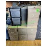 (4) 2-Drawer Upright File Cabinets (4) 2-Drawer Upright File Cabinets