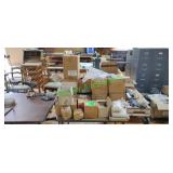 13 (+/-) boxes of assorted rivets, metal pins, 13 (+/-) boxes of assorted rivets, metal pins,