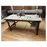 Table Mounted Shop Vise and 72"x30" Table Table Mounted Shop Vise and 72"x30" Table