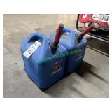 (2) Five Gallon Kerosene Cans (2) Five Gallon Kerosene Cans