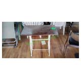 Wooden Table w/ Metal Base Wooden Table w/ Metal Base