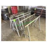 (6) Metal Saw Horses (6) Metal Saw Horses