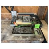 Assorted Drill Bits and Trays Assorted Drill Bits and Trays