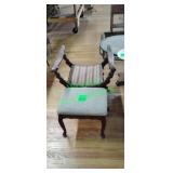 Vintage Armchair and Footstool Vintage Armchair and Footstool