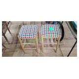 (2) Stools (2) Stools